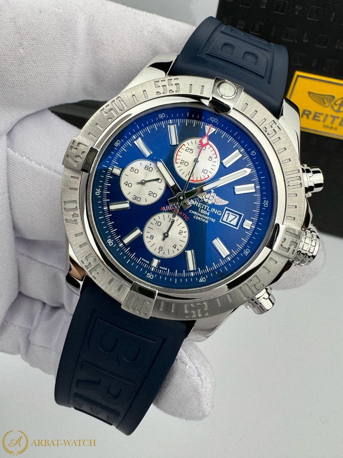 Breitling Super Avenger II Chronograph Blue Dial 48 mm - Швейцарские часы Breitling Super Avenger II Chronograph Blue Dial 48 mm