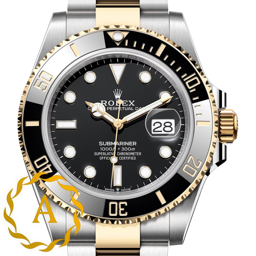 Rolex Submariner Date 41 Yellow Rolesor Black Dial 126613LN - Швейцарские часы Rolex Submariner Date 41 Yellow Rolesor Black Dial 126613LN