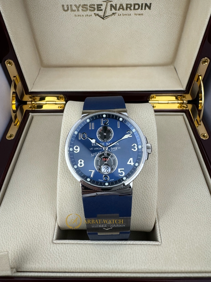 Ulysse Nardin Maxi Marine Chronometer Blue Dial 41 mm 263-66 - Швейцарские часы Ulysse Nardin Maxi Marine Chronometer Blue Dial 41 mm 263-66