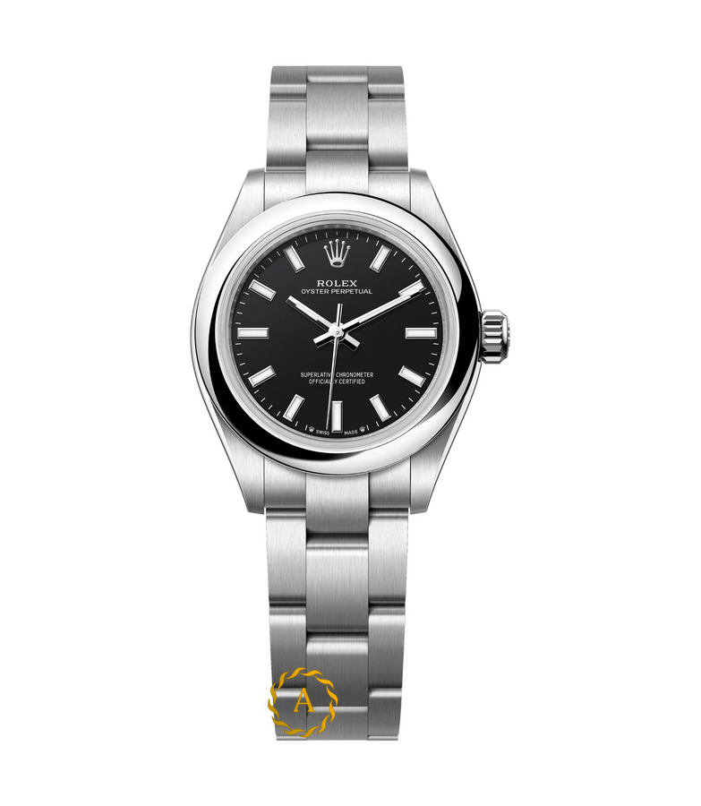 Rolex Oyster Perpetual 28 mm Oystersteel Black Dial 276200 - Швейцарские часы Rolex Oyster Perpetual 28 mm Oystersteel Black Dial 276200