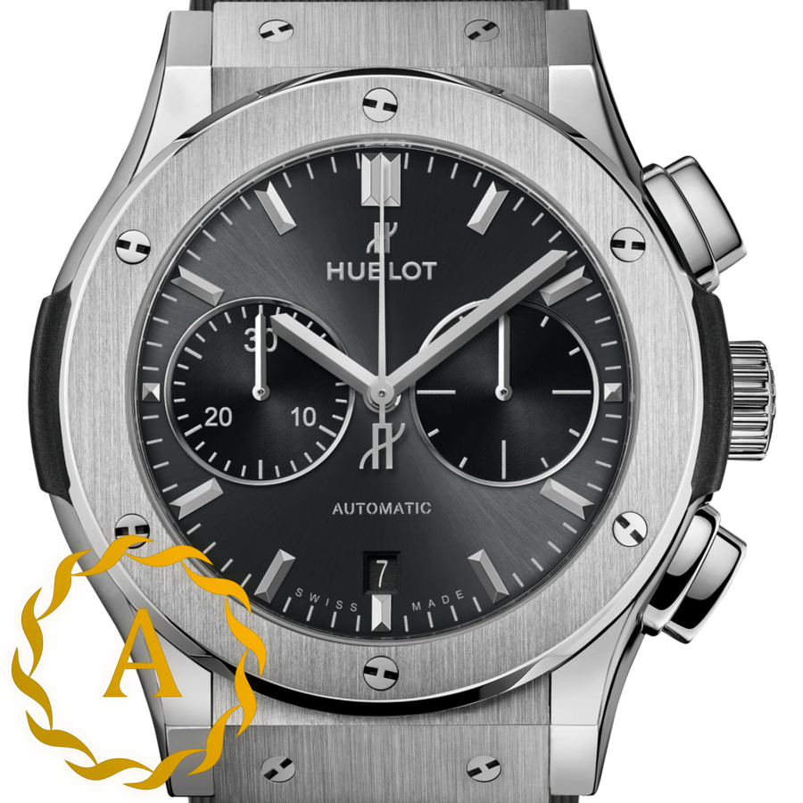 Hublot Classic Fusion Chronograph Titanium Racing Grey 45 mm 521.NX.7071.RX - Швейцарские часы Hublot Classic Fusion Chronograph Titanium Racing Grey 45 mm 521.NX.7071.RX