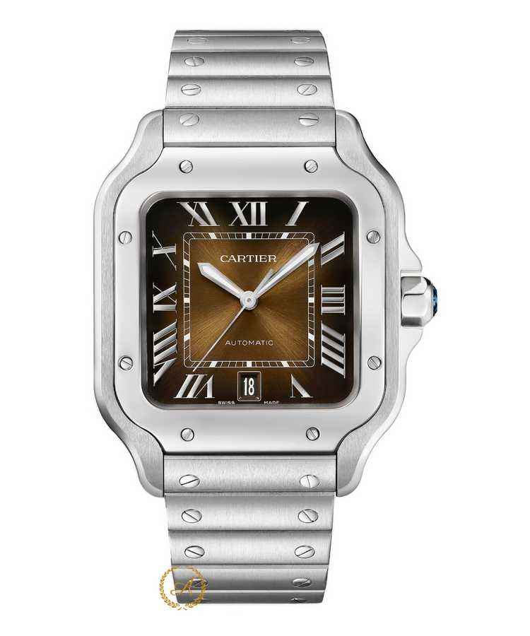 Cartier Santos De Cartier Large Automatic Brown Sunray Dial 47,5 x 39,8 mm WSSA0064 - Швейцарские часы Cartier Santos De Cartier Large Automatic Brown Sunray Dial 47,5 x 39,8 mm WSSA0064
