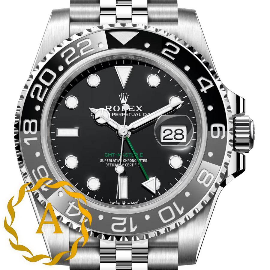 Rolex GMT-Master II «Bruce Wayne» 40 mm Oystersteel Black Dial 126710GRNR Jubilee