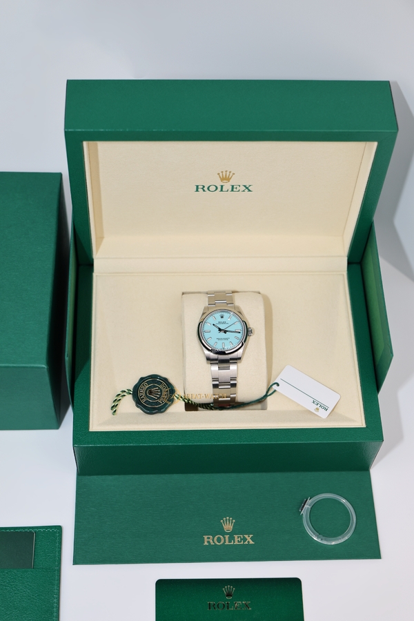 Rolex Oyster Perpetual «Tiffany» 31 mm Oystersteel Turquoise Blue Dial 277200 