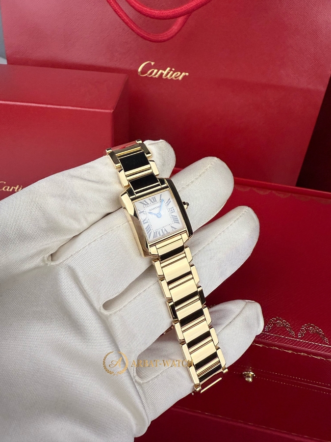 Cartier Tank Francaise Yellow Gold Small 20 x 25 mm 2385