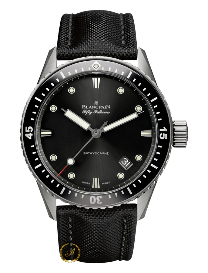 Blancpain Fifty Fathoms Bathyscaphe Titanium Black Dial 43,6 mm 5000-1230