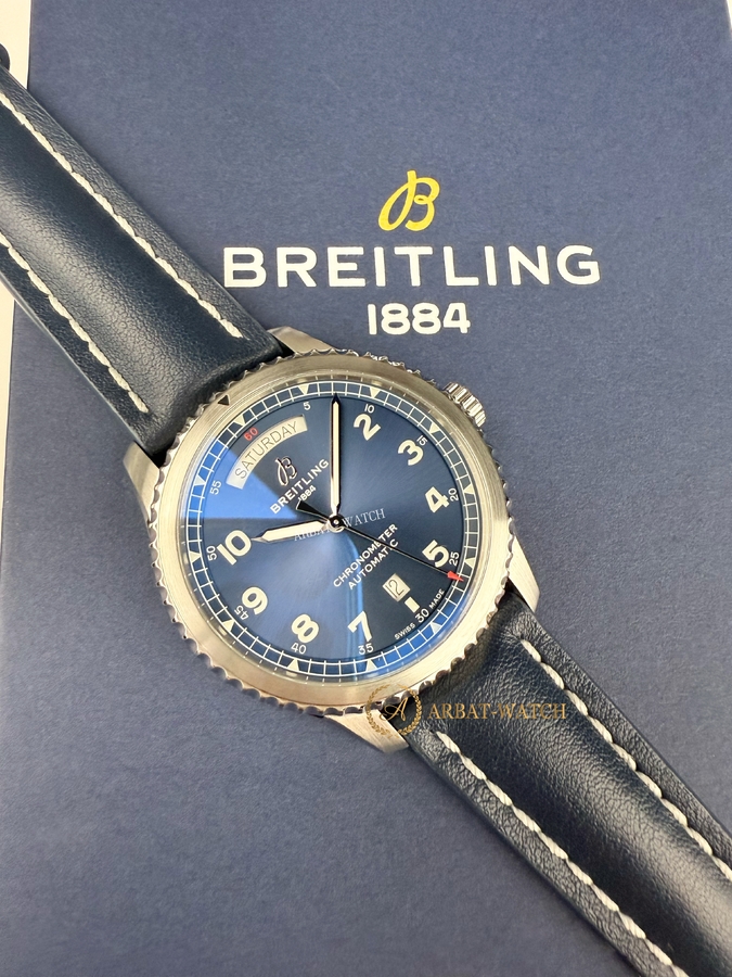 Breitling Aviator 8 Automatic Day & Date Blue Dial 41 mm A45330 - Швейцарские часы Breitling Aviator 8 Automatic Day & Date Blue Dial 41 mm A45330