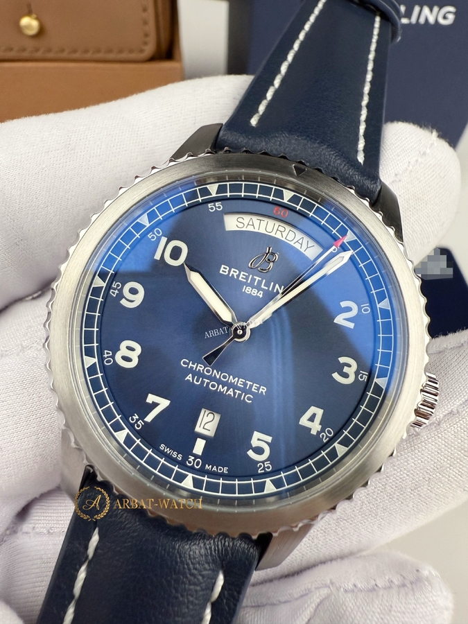 Breitling Aviator 8 Automatic Day & Date Blue Dial 41 mm A45330 - Швейцарские часы Breitling Aviator 8 Automatic Day & Date Blue Dial 41 mm A45330