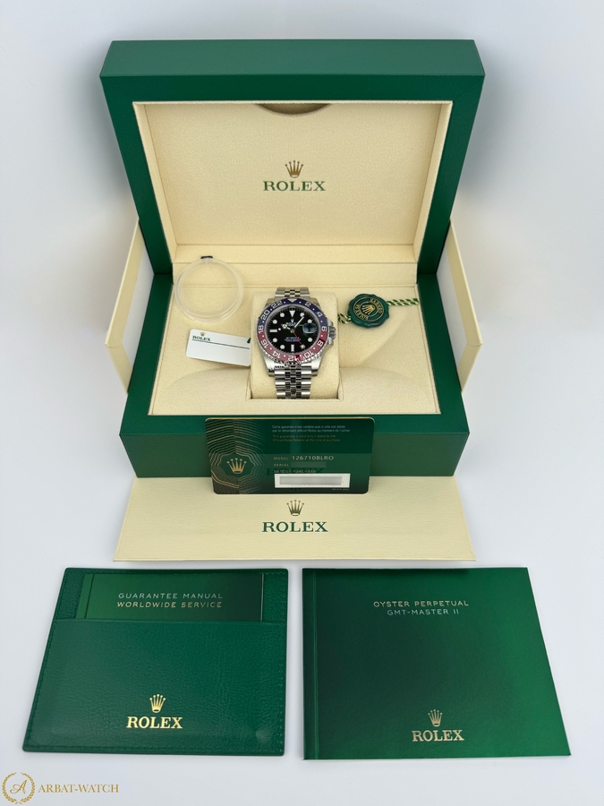 Часы Rolex GMT-Master II «Pepsi» 40 mm Oystersteel Black Dial 126710BLRO Jubilee