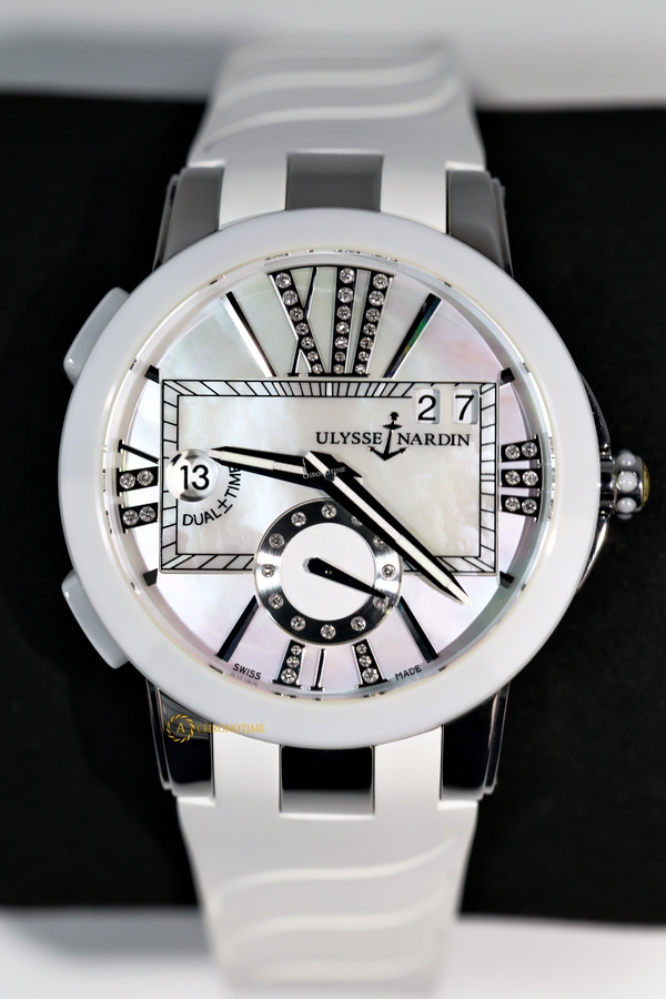 Ulysse Nardin Executive Dual Time Lady Pearl Dial 40 mm 243-10