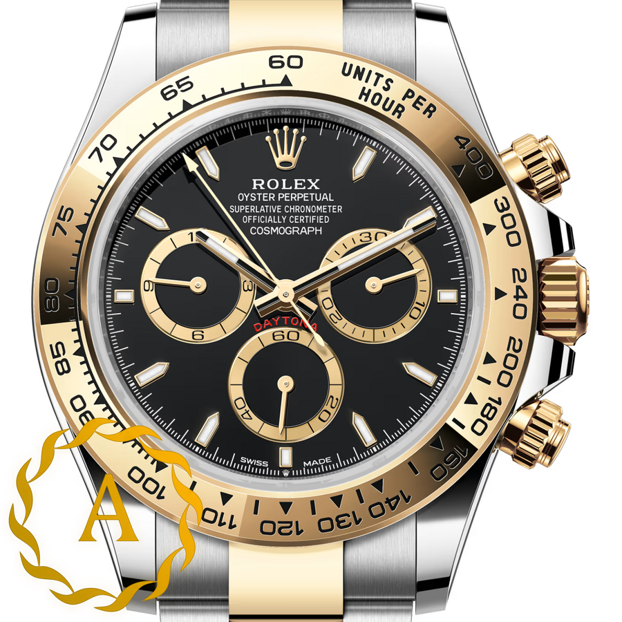 Rolex Cosmograph Daytona 40 mm Yellow Rolesor Black Dial 126503