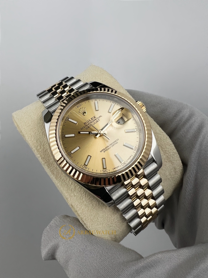 Rolex Datejust 41 mm 126333 Champagne Yellow Rolesor Jubilee - Швейцарские часы Rolex Datejust 41 mm 126333 Champagne Yellow Rolesor Jubilee