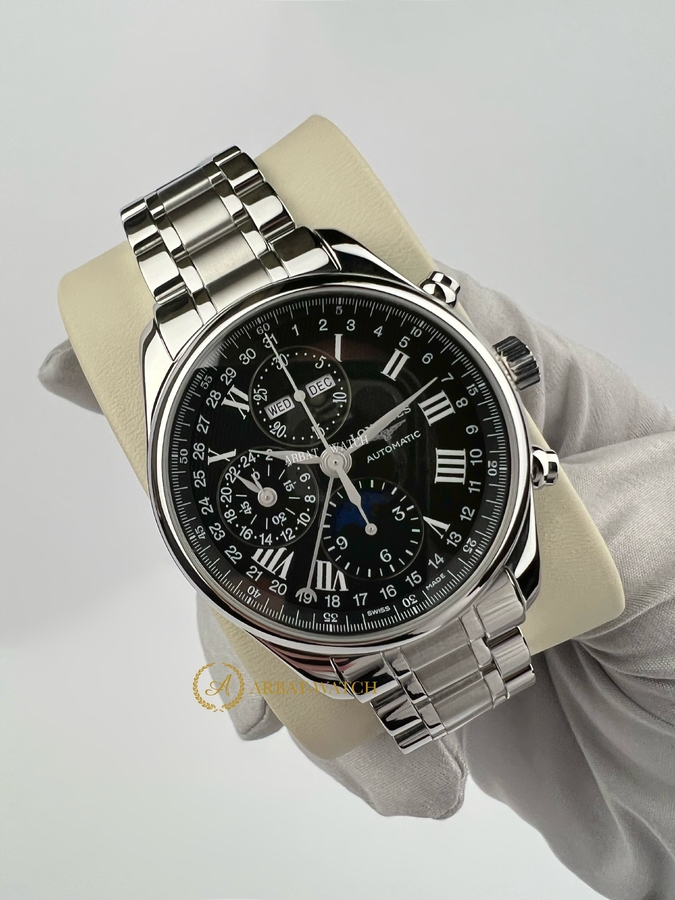 Longines Master Collection Moon-Phase 42 Mm Black Dial L2.773.4.51.6
