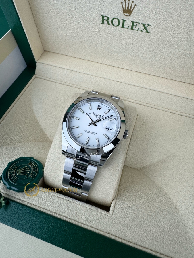 Rolex Datejust 41 mm 126300 White Dial