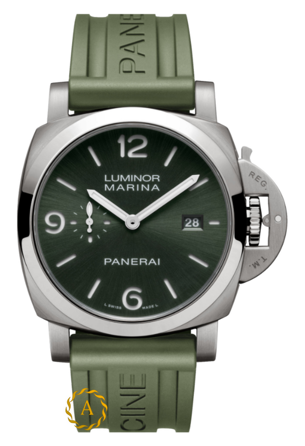 Panerai Luminor Marina Titanio Green Dial 44 mm PAM03325 - Швейцарские часы Panerai Luminor Marina Titanio Green Dial 44 mm PAM03325
