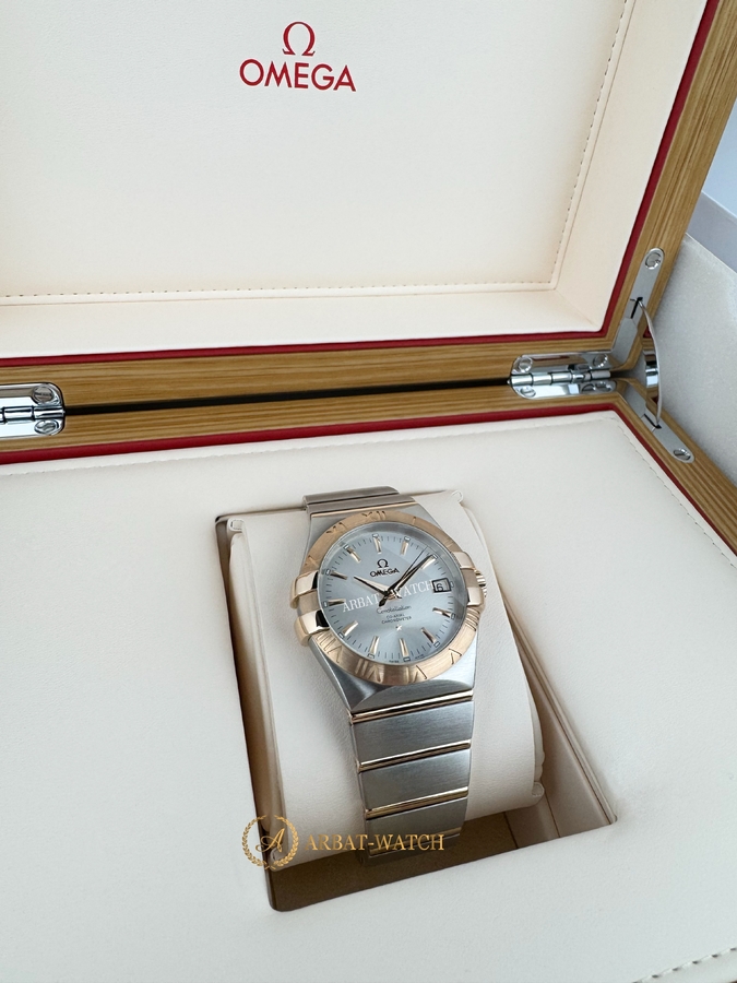 Omega Constellation Co-Axial Chronometer Silver Dial Steel/Rose Gold 35 mm 123.20.35.20.02.001