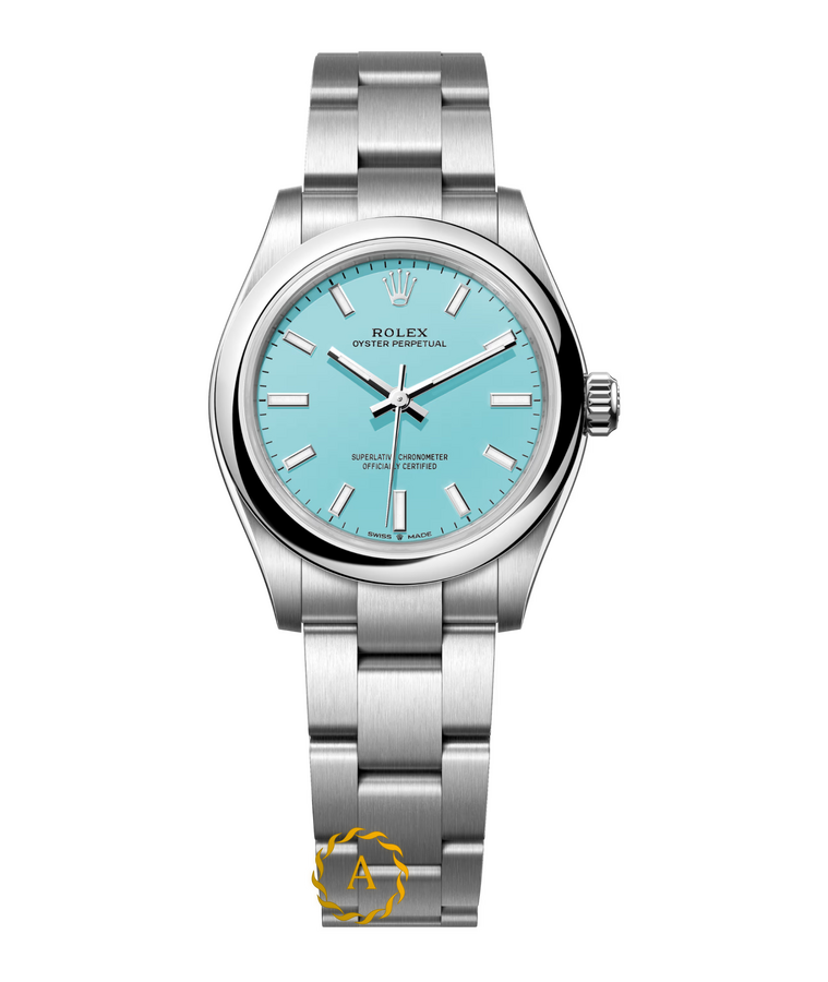 Rolex Oyster Perpetual «Tiffany» 31 mm Oystersteel Turquoise Blue Dial 277200 