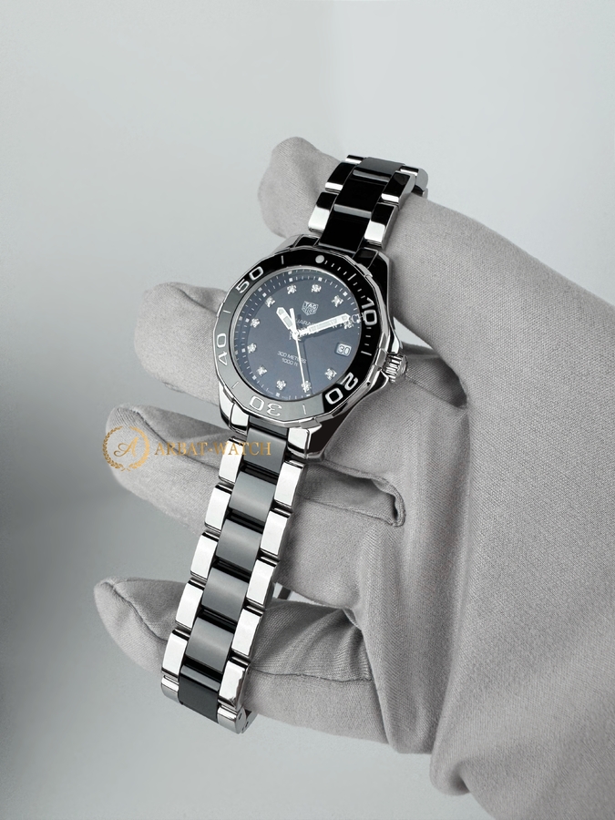 TAG Heuer Aquaracer Date Black Diamonds Dial 35 mm WAY131C.BA0913 - Швейцарские часы TAG Heuer Aquaracer Date Black Diamonds Dial 35 mm WAY131C.BA0913
