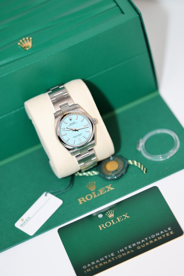Rolex Oyster Perpetual «Tiffany» 31 mm Oystersteel Turquoise Blue Dial 277200 