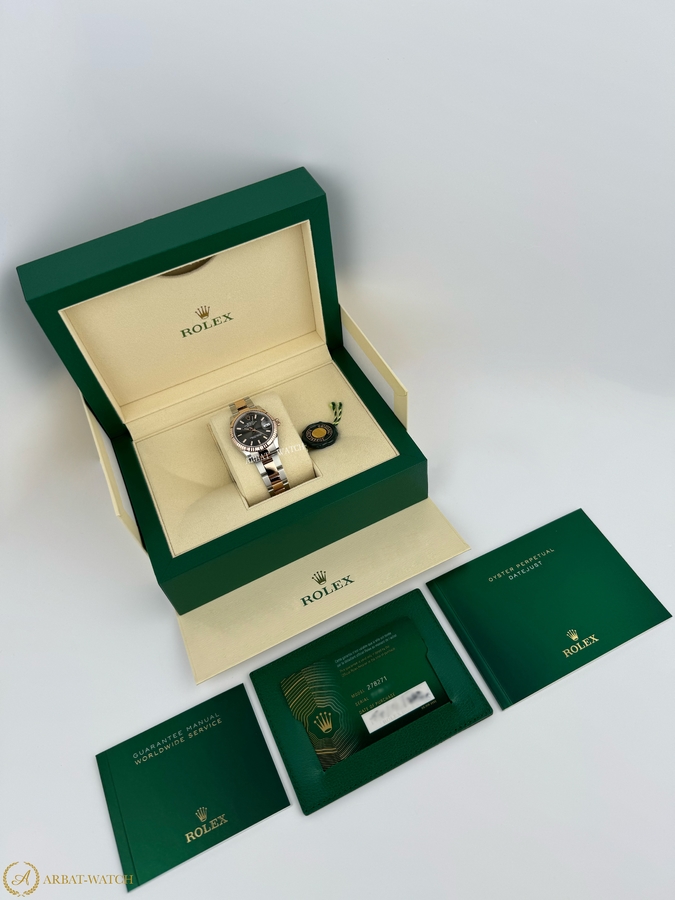 Rolex Datejust 31 mm Bicolor Everose Dark Grey Dial 278271