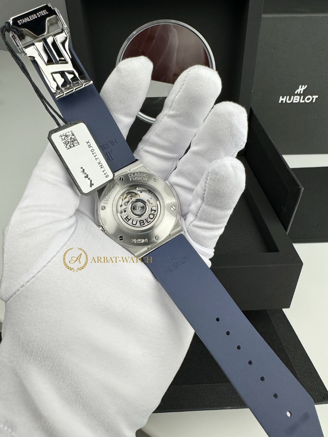 Hublot Classic Fusion Titanium Blue 45 mm 511.NX.7170.RX - Швейцарские часы Hublot Classic Fusion Titanium Blue 45 mm 511.NX.7170.RX