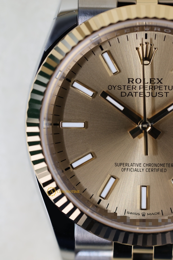Rolex Datejust 36 mm Champagne Dial Yellow Rolesor 126233 Jubilee - Швейцарские часы Rolex Datejust 36 mm Champagne Dial Yellow Rolesor 126233 Jubilee