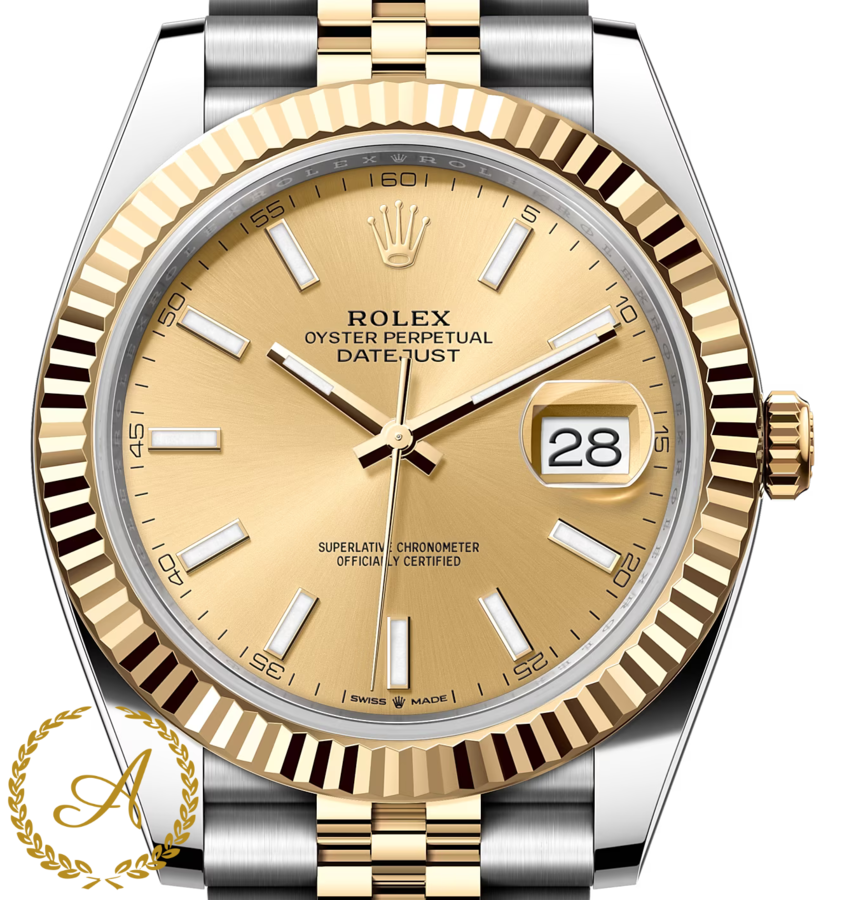 Rolex Datejust 41 mm 126333 Champagne Yellow Rolesor Jubilee - Швейцарские часы Rolex Datejust 41 mm 126333 Champagne Yellow Rolesor Jubilee