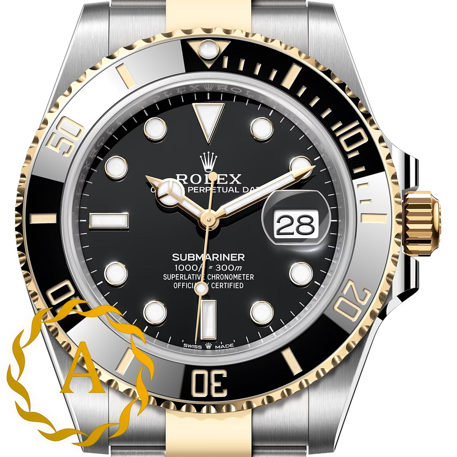 Rolex Submariner Date 41 mm Yellow Rolesor Black Dial 126613LN - Швейцарские часы Rolex Submariner Date 41 mm Yellow Rolesor Black Dial 126613LN