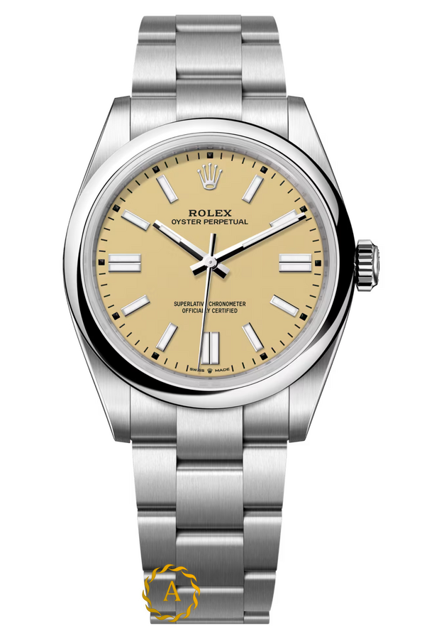 Rolex Oyster Perpetual 41 mm Oystersteel Beige Dial 134300