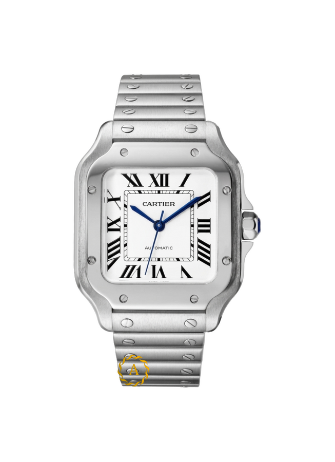 Cartier Santos De Cartier Medium Automatic Silver Opal Dial 41,9 x 35,1 mm WSSA0029