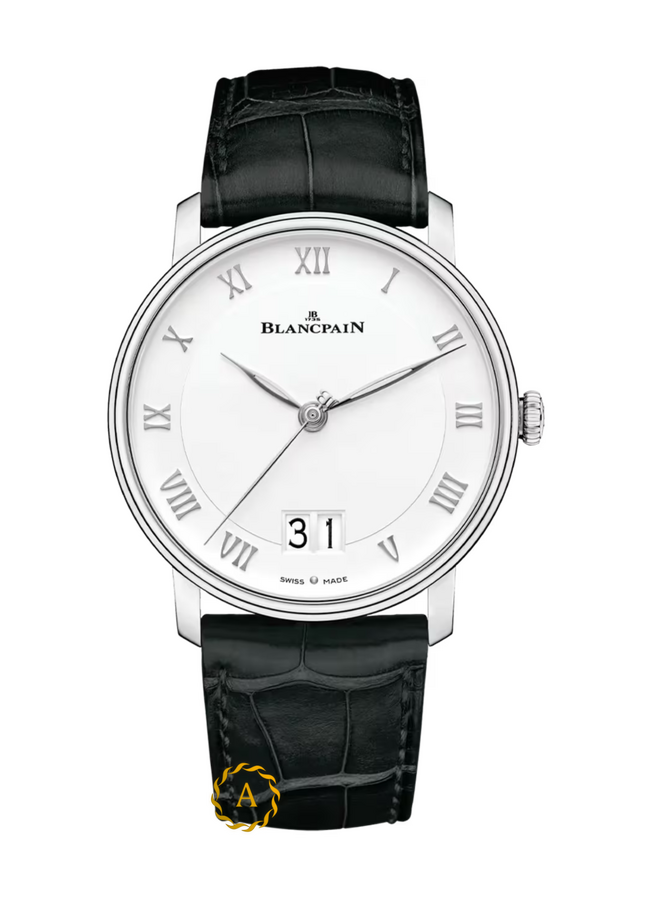 Blancpain Villeret Grande Date 40 mm Stainless Steel White Dial 6669 1127 55B - Швейцарские часы Blancpain Villeret Grande Date 40 mm Stainless Steel White Dial 6669 1127 55B