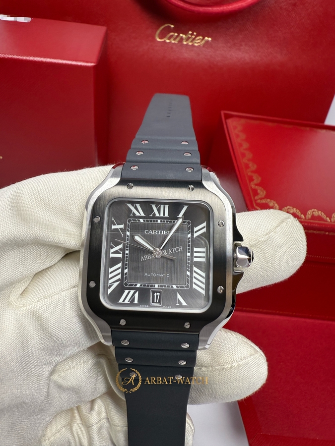 Cartier Santos De Cartier Large Automatic Grey Dial 47,5 x 39,8 mm WSSA0037
