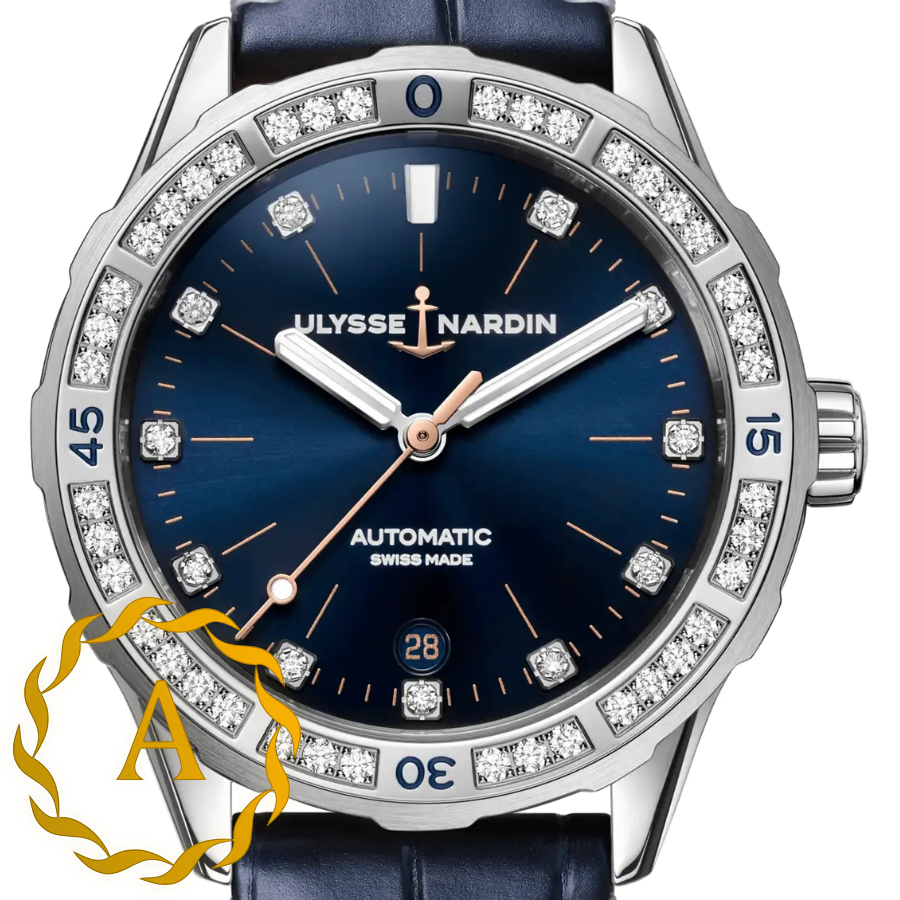 Ulysse Nardin Lady Diver Blue Diamonds Dial 39 mm 8163-182