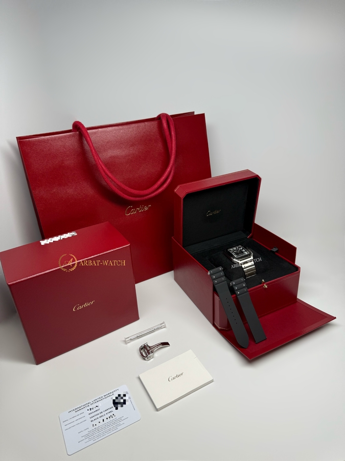 Cartier Santos De Cartier Large Automatic Grey Dial 47,5 x 39,8 mm WSSA0037