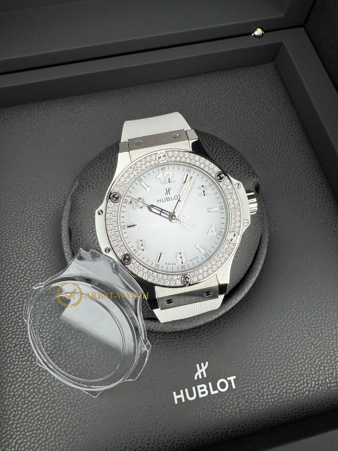 Hublot • Big Bang Steel White Diamonds 38 mm 361.SE.2010.RW.1104 - Швейцарские часы Hublot • Big Bang Steel White Diamonds 38 mm 361.SE.2010.RW.1104