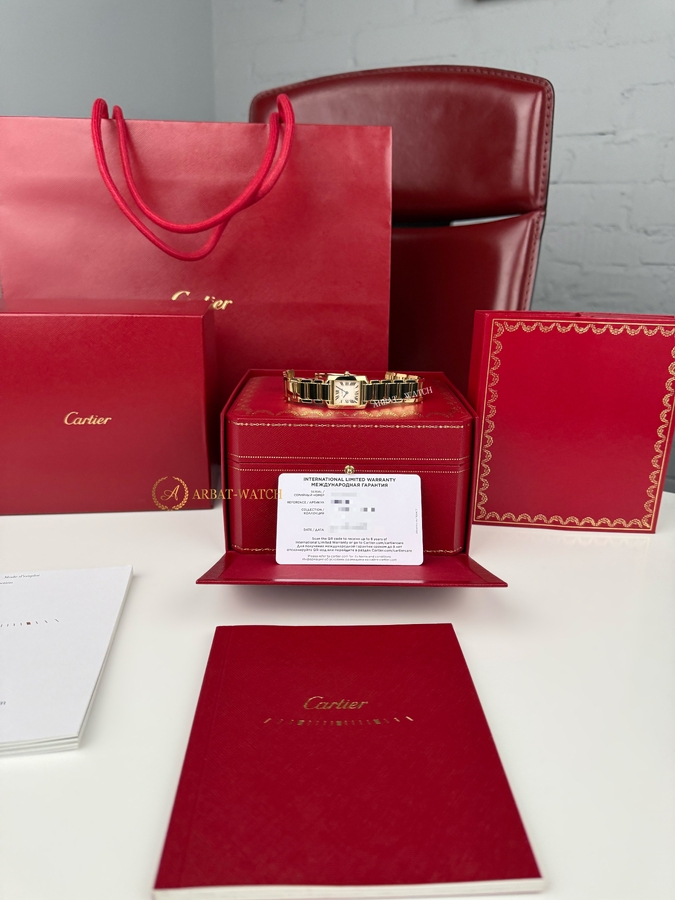 Cartier Tank Francaise Yellow Gold Small 20 x 25 mm 2385