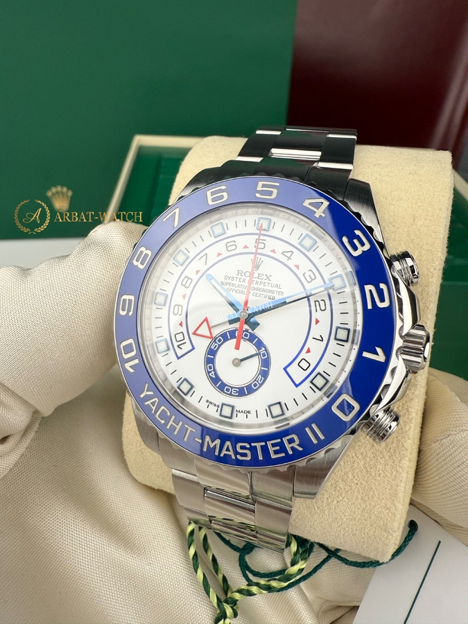 Rolex Yacht-Master II 44 мм Blued Hour Hands 116680