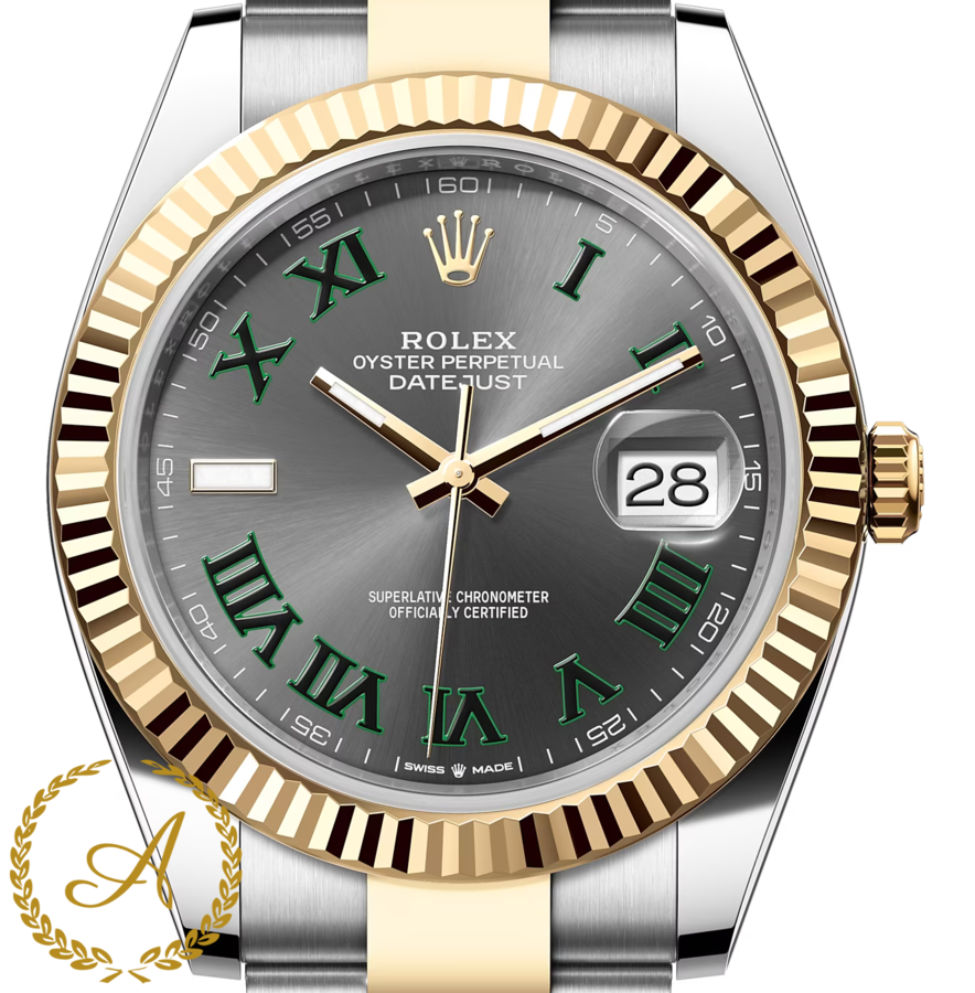 Rolex Datejust 41 126333 Wimbledon Bicolor Yellow Rolesor - Швейцарские часы Rolex Datejust 41 126333 Wimbledon Bicolor Yellow Rolesor