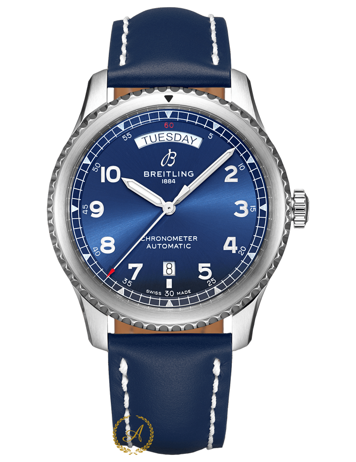 Breitling Aviator 8 Automatic Day & Date Blue Dial 41 mm A45330 - Швейцарские часы Breitling Aviator 8 Automatic Day & Date Blue Dial 41 mm A45330