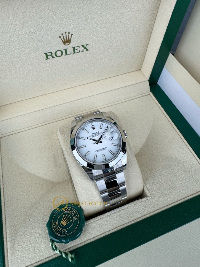 Rolex Datejust 41 mm 126300 White Dial