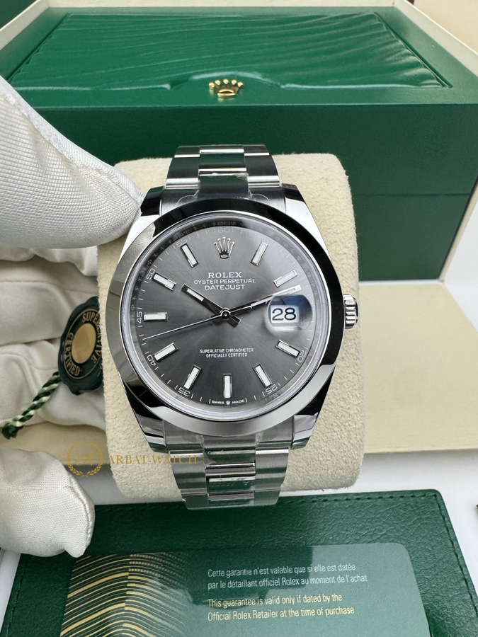 Rolex Datejust 41 mm Oystersteel Slate Dial 126300 - Швейцарские часы Rolex Datejust 41 mm Oystersteel Slate Dial 126300
