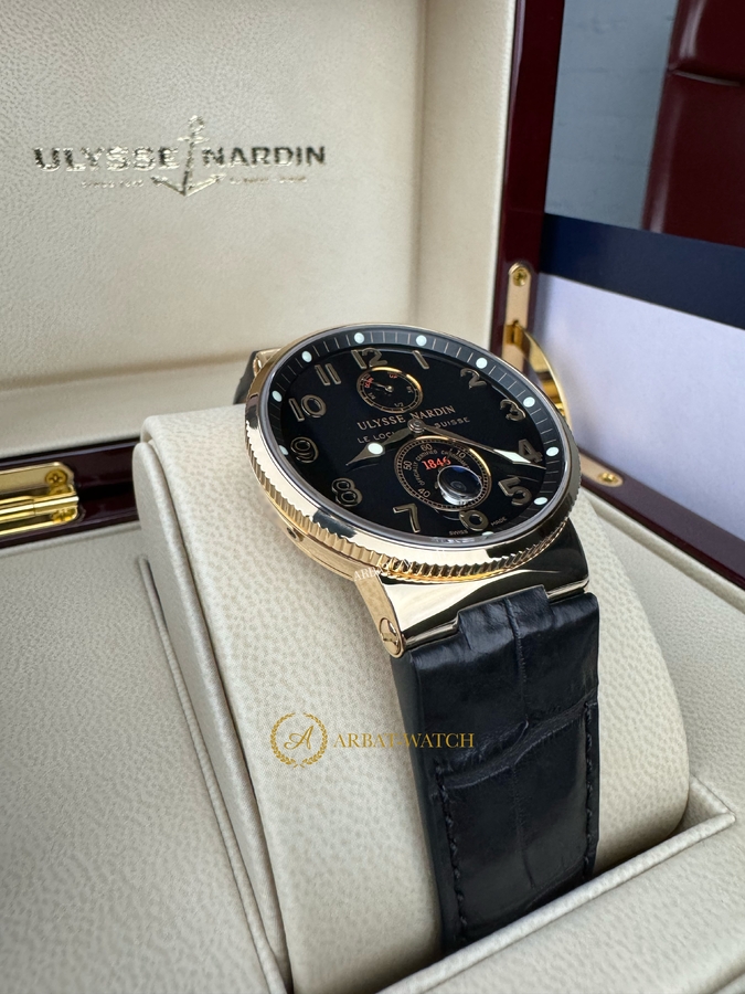 Ulysse Nardin Maxi Marine Chronometer Yellow Gold Black Dial 41 mm 266-66 - Швейцарские часы Ulysse Nardin Maxi Marine Chronometer Yellow Gold Black Dial 41 mm 266-66