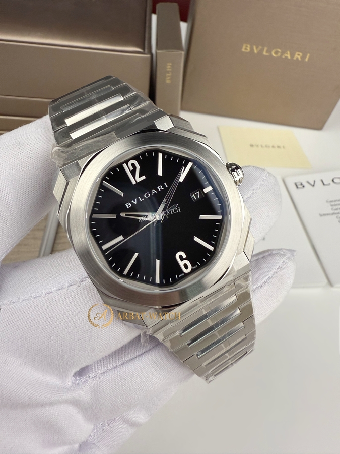 Bvlgari Octo Black Dial 40 mm - Швейцарские часы Bvlgari Octo Black Dial 40 mm