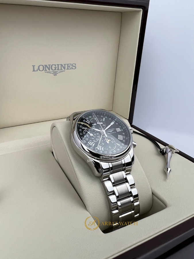 Longines Master Collection Moon-Phase 42 Mm Black Dial L2.773.4.51.6