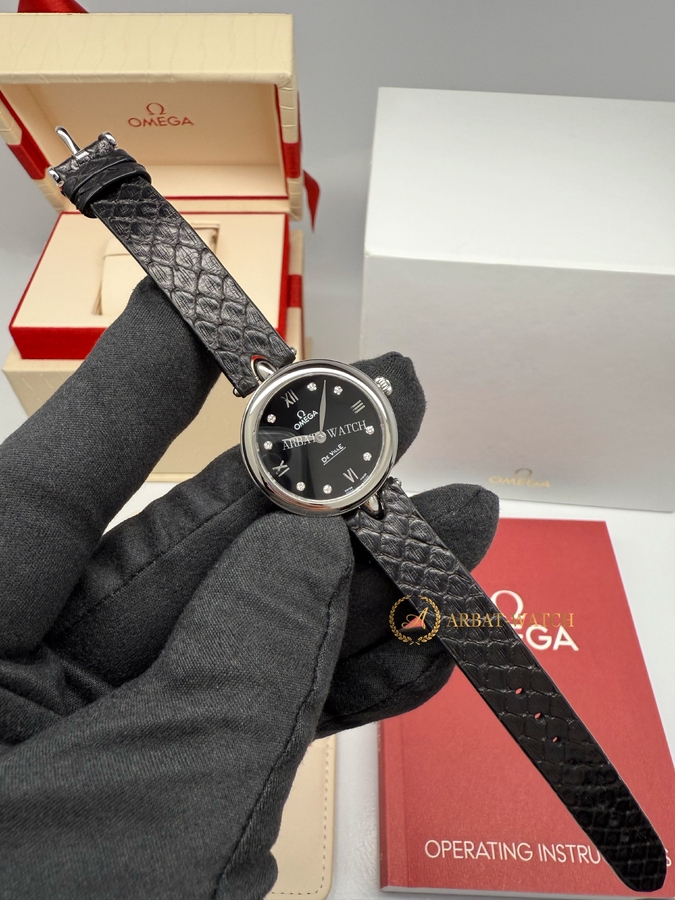 Omega De Ville Prestige Black Diamonds Dial 27,4 mm