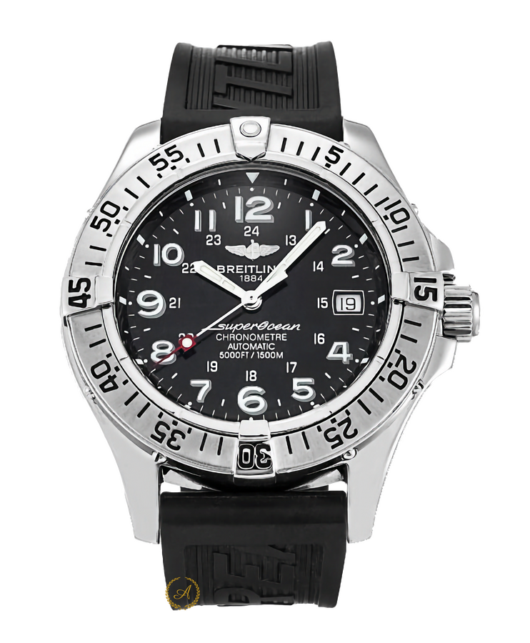 Breitling Superocean Black Dial 42 мм A17360 - Швейцарские часы Breitling Superocean Black Dial 42 мм A17360