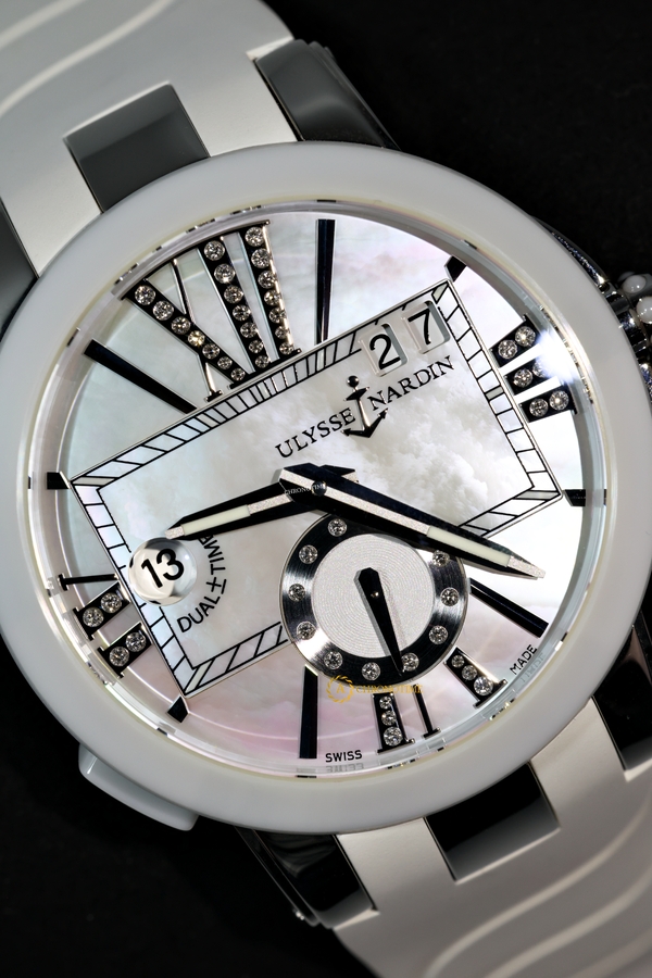 Ulysse Nardin Executive Dual Time Lady Pearl Dial 40 mm 243-10