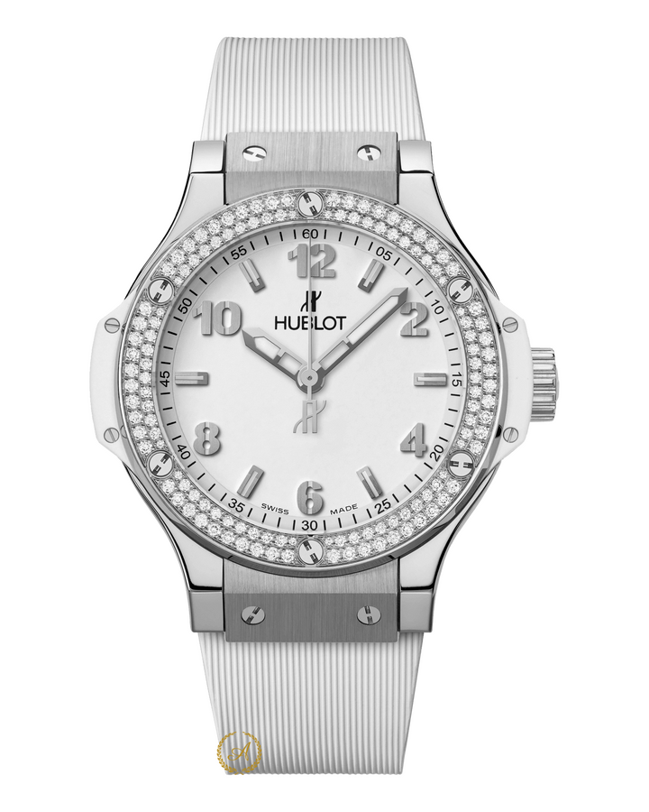 Hublot • Big Bang Steel White Diamonds 38 mm 361.SE.2010.RW.1104 - Швейцарские часы Hublot • Big Bang Steel White Diamonds 38 mm 361.SE.2010.RW.1104