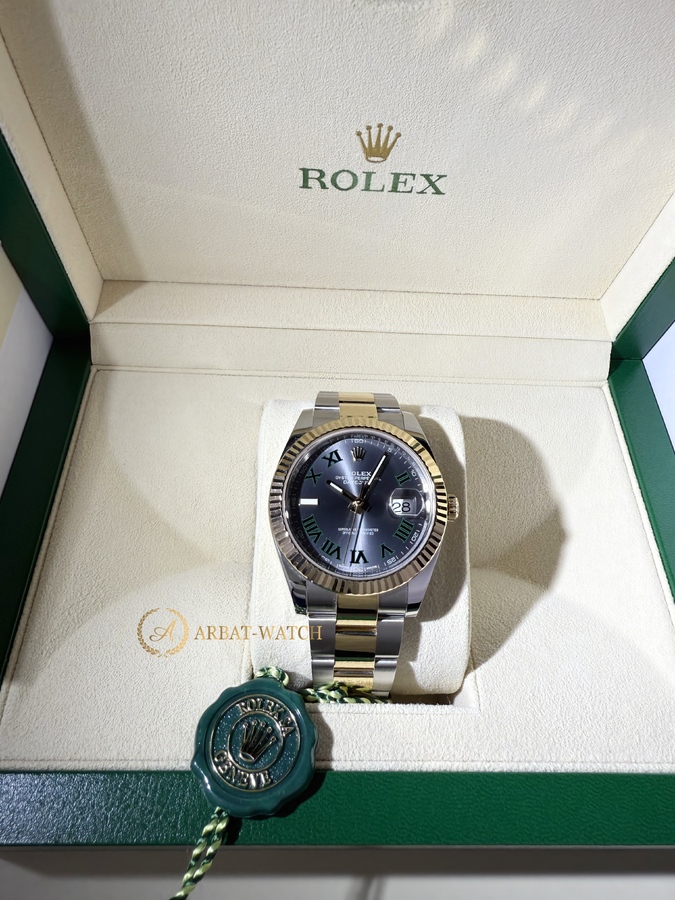 Rolex Datejust 41 126333 Wimbledon Bicolor Yellow Rolesor - Швейцарские часы Rolex Datejust 41 126333 Wimbledon Bicolor Yellow Rolesor