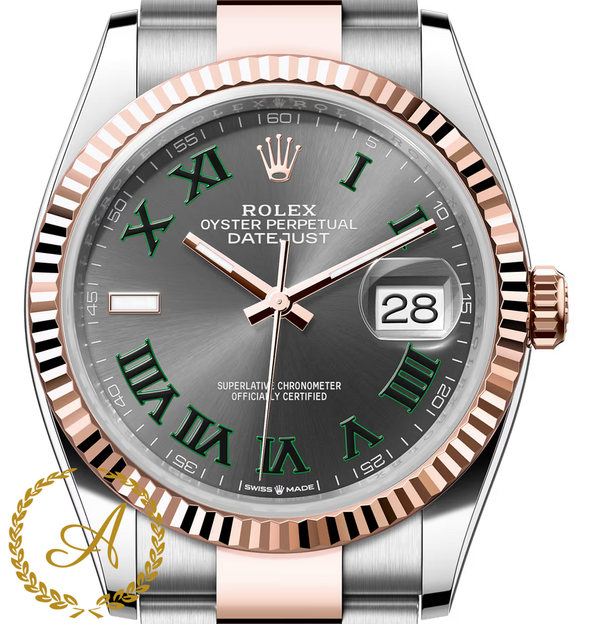 Rolex Datejust 36 mm 126231 Wimbledon Everose Rolesor
